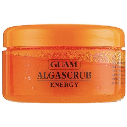 GUAM Alga Scrub ENERGY | Exfoliating Body Scrub with Essential Oils, Sea Salt and Seaweed - Body Scrubs for Women Exfoliation - Body Exfoliator for Skin Toning - 11 OZ | By Guam Beauty