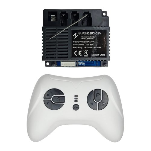 2.4G Bluetooth Remote Control and JR1932RX-24V Receiver Control Box Mother Board for Kids Powered Wheels Children Ride On Car Replacement Parts