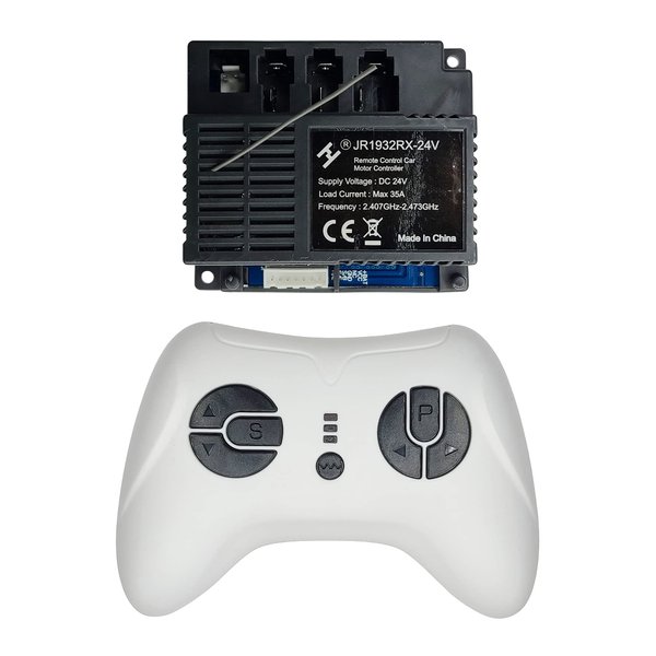 2.4G Bluetooth Remote Control and JR1932RX-24V Receiver Control Box Mother Board for Kids Powered Wheels Children Ride On Car Replacement Parts