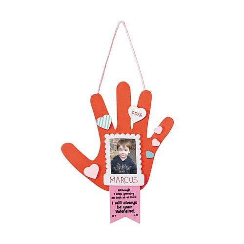 Valentine Handprint Frame Orna Craft Kit -12 - Crafts for Kids and Fun Home Activities