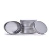 1 Ounce Aluminum Tin Jar Refillable Containers 30ml Aluminum Screw Lid Round Tin Container Bottle for Cosmetic,Lip Balm, Cream, 12 Pack.