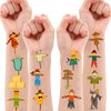 Cute Scarecrow Temporary Tattoos Fall First Birthday Party Decorations Favors Supplies Harvest Themed Stickers 10 Sheets 100 PCS Gifts for Baby Kids Girls Boys Decor Class School Carnival Christmas