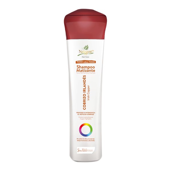 naissant Irish Copper Hair Toning Shampoo | Color Depositing | Refresh & Neutralize Brassy Tones | Paraben, Ammonia & Sulfate Free | Pro-Vitamin B5, Olive Oil & Honey (Cobrizo) 10.1 Fl Oz