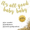 It's All Good Baby Baby Banner, Hip Hop Party Decorations, Birthday Bunting Sign, 80s 90s Party Supplies, Pre-strung, Gold Glitter