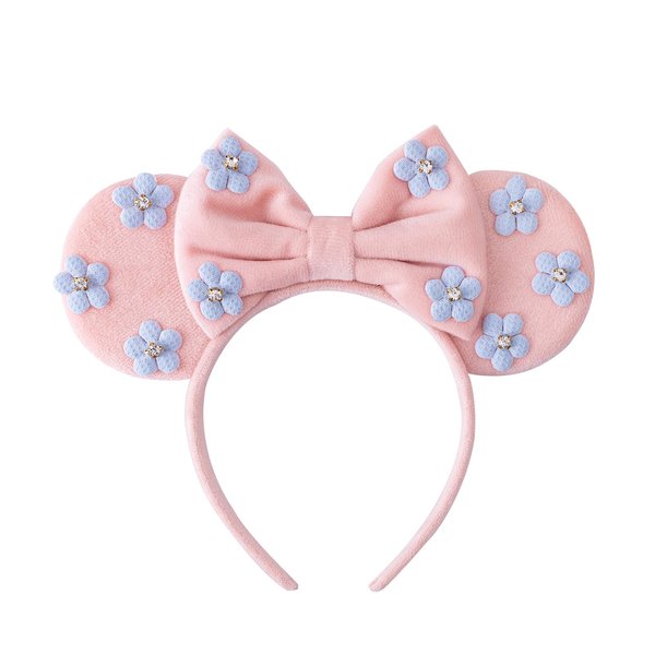 KARETT Mouse Ears Bow Headbands, Sparkle Minnie Ears Headband Glitter Hair Band for Party Princess Decoration Cosplay Costume