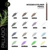 Palladio Retractable Waterproof Eyeliner, Richly Pigmented Color and Creamy, Slip Twist Up Pencil Eye Liner, Smudge Proof Long Lasting Application, All Day Wear, No Sharpener Required, Brownie