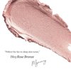 MYMERRY Dewy Highlighter Makeup, Highlighter Makeup Stick for Face and Body, Radiant & Shimmer Glow, Buildable Color for All Day | Vegan & Cruelty-Free | Rose Bronze Gold 15g/0.53fl.Oz