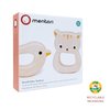 Mentari Toys - Bird &/and Kitten Teethers - 2pc Wooden Teething Toys for Babies - Natural Wood Animal Teething Ring, Chew Toy - Soothes Sore Gums - Develops Hand-Eye Coordination - Age 4m+