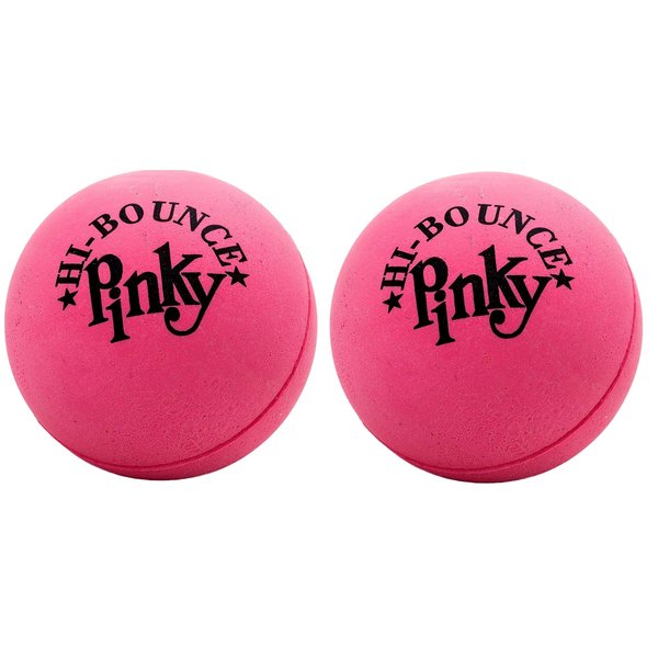 JA-RU Hi-Bounce Pinky Ball (2 Pack). Rubber Bouncy Balls for Kids. Small Pink Stress Relief Toy. Indoor & Outdoor Sport Party Favors. Bouncing Throwing Play Therapy.976-2