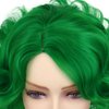 GNIMEGIL Curly Green Wigs for Women St patricks Day Short Curly Layered Wigs Big Wavy Cosplay Wigs Synthetic Hair Halloween Costume Wigs