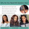 Wear and Go Glueless Wigs Human Hair Pre Plucked Pre Cut Body Wave Bob Wig Human Hair 4x4 Lace Front Wigs for Black Women Brazilian Virgin Human Hair Bob Wigs Glueless 180% Density (10 Inch)