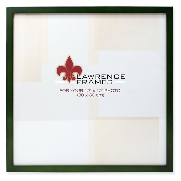 Lawrence Frames Collection Wood Picture Frame Gallery, 12 by 12-Inch, Green