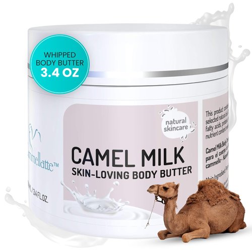 Cammellatte Whipped Body Butter for Women,Effective Moisturizer for Dry Skin, Itchy Skin Relief, Skin Repair, Skin Tightening Cream,For Silky Soft, Smooth Skin 3.4 oz.