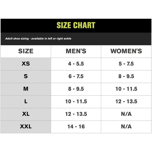 DonJoy RocketSoc Ankle Support Brace: Drytex, Right Foot, Medium