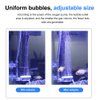 UPETTOOLS Aquarium Air Stone Fish Tank Nano Bubble Stone Kit with Control Valve Quiet Super-High Dissolved Oxygen Diffuser Makes Super Tiny Bubbles