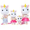 Sunny Days Entertainment Honey Bee Acres Rainbow Ridge Daydreamers Unicorn Family – 4 Miniature Flocked Dolls | Small Fantasy Collectible Figures | Pretend Play Toys for Kids