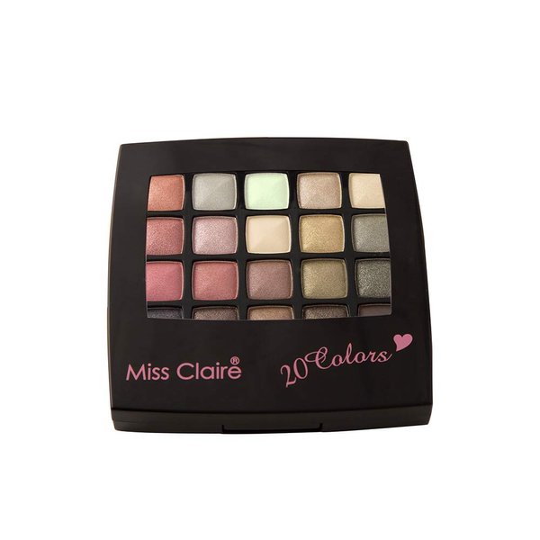 Miss Claire 20 Color Eye Shadow 2, Multicolor, 9.5 g