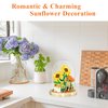 OLTLYUNH Flowers Bouquet Building Blocks Set,Mini Bricks Artificial Flower Set,DIY Sunflower Botanical Collection,Bonsai Tree Friends Set,Valentine's Anniversaries Birthday Gift for Girls Adults Women