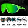 Queshark Cycling Glasses Sports Sunglasses for Men Women with 1 Polarized 2 HD Lens For MTB Running Driving Fishing Baseball