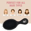 Wet Brush Squirt Detangler Hair Brushes - Black - Mini Detangling Brush with Ultra-Soft IntelliFlex Bristles Glide Through Tangles with Ease - Pain-Free Comb for All Hair Types