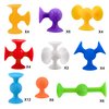 48 Piece Suction Cup Toys Construction Set, Silicone Building Blocks DIY Blocks Toys - Sucker Toys are Fun Bath Toys,Sensory Toy for Toddlers 3 Year Old Boys and Girls