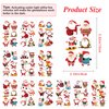 72PCS Glow in the Dark Christmas Tattoos for Kids, Luminous Xmas Santa Claus Temporary Tattoo Stickers Party Decorations Supplies Favors for Boys Girls School Prizes Carnival Christmas