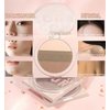Lilyloria Contour Powder Makeup Palette Matte Face Sculpting Shading Silky Smooth Tone Tuning Flawless Pressed Powder Bronzer, 02 Grey Brown