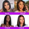 UDesire U Part Human Hair Wig Straight Bob Wig Human Hair For Black Women 10inch Brazilian Remy Hair Short Bob Human Hair Wigs Clip in U Part Wig Hair Extensions Natural Black Color