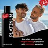 Wet Platinum Silicone-Based Lube for Men, Women & Couples, 3 Fl Oz - Ultra Long-Lasting & Water-Resistant Premium Personal Lubricant - Safe to Use with Latex Condoms - Non-Sticky & Hypoallergenic