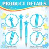 Outus 48 Pcs Baby Shower Pens Bulk Baby Shower Favors Baby Shower Supplies for Baby Shower Birth Announcement Guests Favors Decorations(Blue, For Boy)