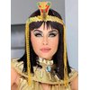 CAKURE Egyptian Snake Headpiece Gold Sequins Headband Cleopatra Beaded Costume Headdress Cosplay Costume Halloween Hair Accessories for Women and Girls