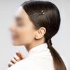 Jumbo Bobby Pins Metal Hair Pins 20pcs, Textention Black Curved Bobby Pins Metal Decorative Stylish Hair Accessories for Women and Girls, Perfect for Hair Styling(10 Long and 10 Short)
