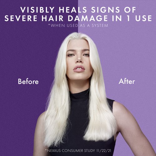 Nexxus Keraphix Shampoo for Damaged Hair Keraphix with ProteinFusion Silicone-Free with Keratin Protein and Black Rice 13.5 oz