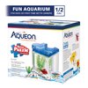 Aqueon Betta Puzzle Aquarium Fish Tank Kit, Blue, Half Gallon