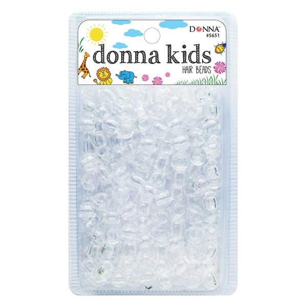 Donna Hair Braiding Kit with 11x10mm DIY Plastic Pony Beads, Quick Beaders for Kids' Braids