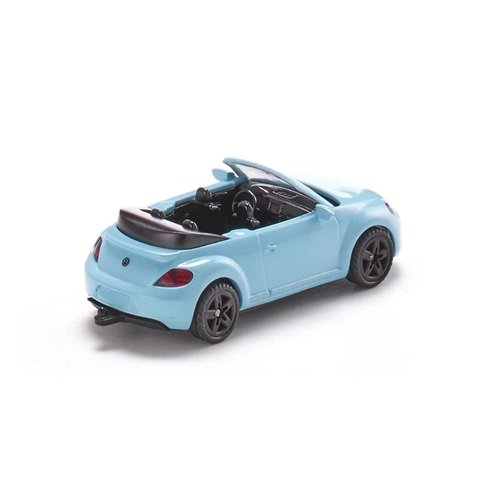 Siku 1505, VW Beetle Convertible, Metal/Plastic, Light Blue, Toy car for Children, Trailer Hitch