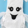 Newborn Baby Ghost Costume: Toddler Halloween Costumes Girls Ghost Romper Dress Up with Socks Infant My First Halloween Outfit Kids Cosplay October Themed Birthday Photoshoot White Ghost 3-6 Months