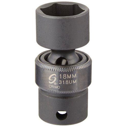 Sunex 318um 3/8-Inch Drive 18-Mm Universal Impact Socket