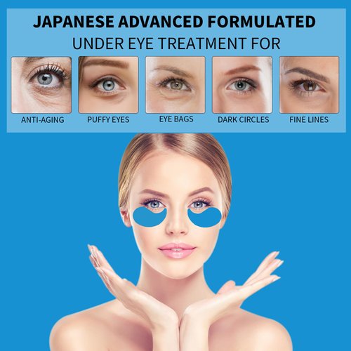 Under Eye Masks for Dark Circles and Puffiness 70PCS, Under Eye Patches for Puffy Eyes Treatment, Under Eye Gel Pads w/Collagen, Retinol, Hyaluronic Acid for Eye Bags Treatment, Gel Eye Mask Skincare