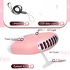 3 Pcs Nano Mister for Lash Extensions Mini USB Lash Fan Dryer for Eyelash Extensions Handheld Lash Mirror Portable Facial Steamer 20 ml Water Tank for Lash Extension Supplies (Pink,Heart Style)