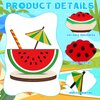 Geetery 12 Pcs Wooden Summer Themed Party Table Decorations Beach Table Sign Standing Centerpieces Beach Pool Party Decorations Summer Baby Shower Decorations for Luau Hawaii Beach Pool Party