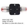 ANJOSHI 100A Auto Car Protection Stereo Switch Fuse Holders Inline Circuit Breaker Reset Fuse Inverter for Car Audio System Protection 12V-48V DC