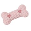 MPP Warming Hug Dog Soft Plush Bone Toy Soothing Lavender Scented with Heat Pouch (12 inch - Pink)
