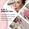 MKNZOME 4 in 1 Makeup Pen, 8 Colors Eyebrow Contour Eyebrow Pencil Eyebrow Pen Makeup Pencil 4 in 1(Eye Liner, Brow Liner, Lip Liner, Highlighter) Travel Beauty Makeup Pen, 2 Count