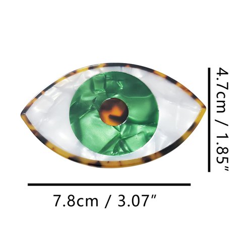 Big Evil Eye Claw Clips,Cellulose Acetate Hair Clips,Hair Claw Clips for Women,S1