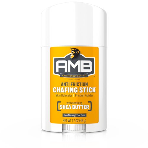 Anti Monkey Butt Anti Chafing Stick, Reduces Body, Thigh, Chest Chafe, Rubbing & Irritation with Shea Butter and Almond Oil, 1.7oz