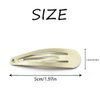 Dofash 20Pcs Snap Hair Clips Hair Grips Metal Hair Clips 5Cm/2In Hair Accessories For Girls (Blonde)