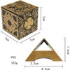SUIZU Detachable Hellraiser Puzzle Box, Hellraiser Puzzle Box Functional, Deformation Detachable Lock Puzzle Box. with Base (Standard)