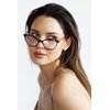 3 Pairs Women Cateye Pointed Tip Reading Glasses - Metal Temple Cat Eye Readers (3 Pairs, 1.50)