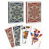 Metsyth Playing Cards 2 Pack Deck of Cards,Standard Poker Cards Professional Set,Fun Card Games for Adults,Easy Shuffle Unique Design Cards for Pinochle,Bridge,Go Fish,Cartas (Blue/Red)